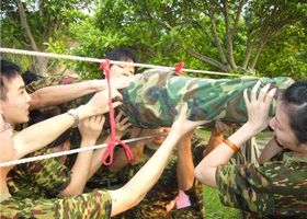 The company held two days, one night and a half militarized training activities for executives